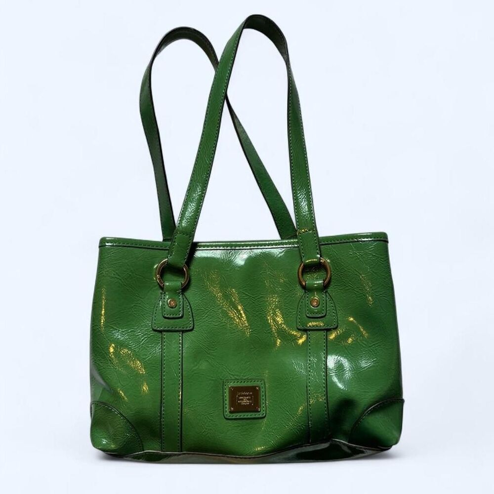 Y2K Liz Claiborne Women's Green Faux Leather Purse